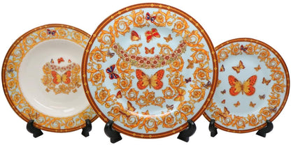 Royalty Porcelain 58 Pc Luxury Banquet Dinner Set, Premium Bone China
