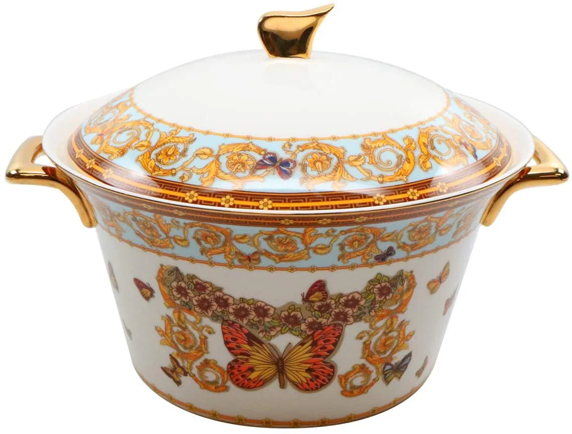 Royalty Porcelain 58 Pc Luxury Banquet Dinner Set, Premium Bone China