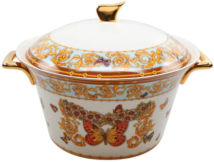 Royalty Porcelain 58 Pc Luxury Banquet Dinner Set, Premium Bone China