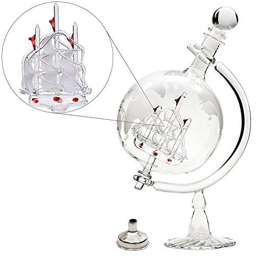 Handmade Glass Whiskey Liquor Decanter