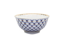 SET of 6 Lomonosov Porcelain Piala 3" Tea Cup Set, Russian Cobalt Blue Net