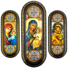 (D) Lacquered Hard Eyeglass icon Case Box - Hand Painted (4 Styles)