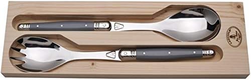 Laguiole Flatware, Jean Dubost Salad Servers in a Tray 2-pc