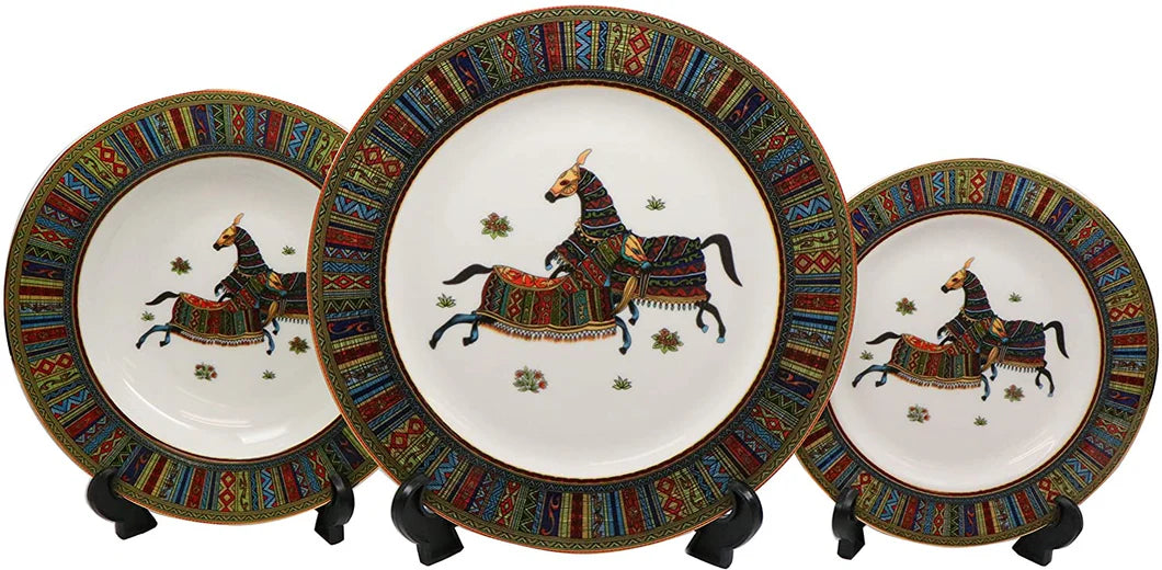 Royalty Porcelain 58 Pc Luxury Banquet Dinner Set, Premium Bone China