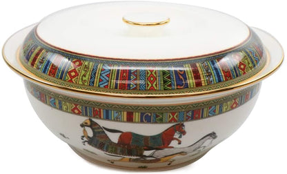 Royalty Porcelain 58 Pc Luxury Banquet Dinner Set, Premium Bone China