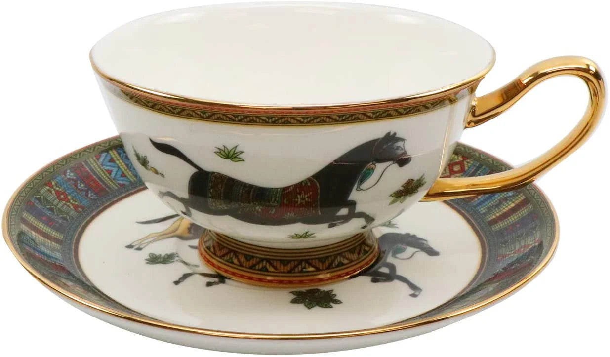 Royalty Porcelain 58 Pc Luxury Banquet Dinner Set, Premium Bone China