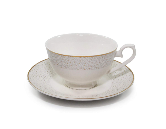 Royalty Porcelain 20-pc Dinnerware Set, 24K Gold-Plated Fine Porcelain, Premium Dinnerware Service for 4