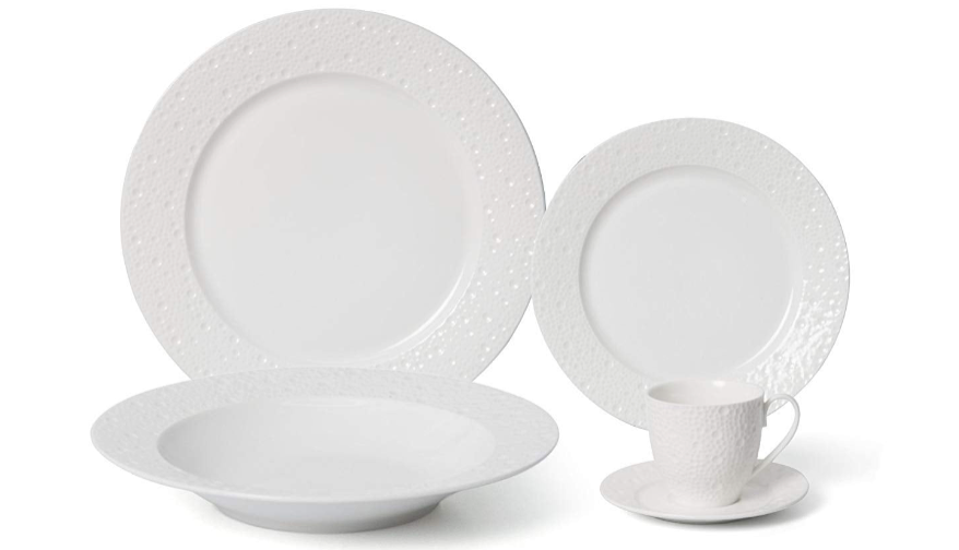 Royalty Porcelain 20-pc Dinner Set for 4, 24K Gold, Bone China