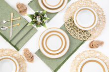 Royalty Porcelain 20-pc Dinnerware Set, 24K Gold-Plated Fine Porcelain, Premium Dinnerware Service for 4