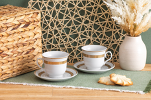 Royalty Porcelain 20-pc Dinnerware Set, 24K Gold-Plated Fine Porcelain, Premium Dinnerware Service for 4