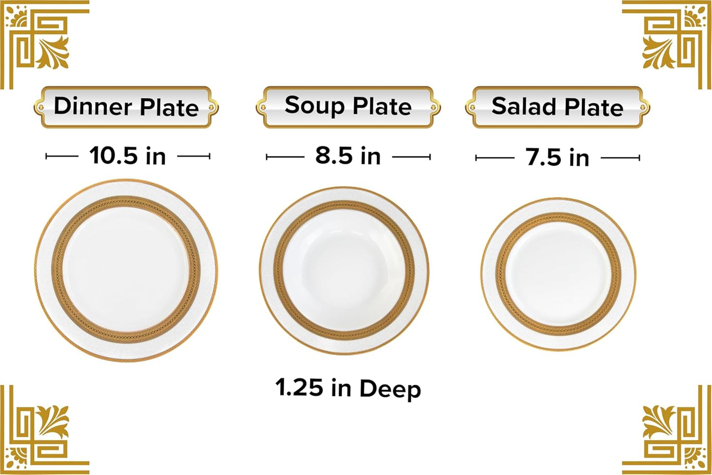Dinnerware Set Service for 4 - 20 Piece Dishes Set for 4 - Luxurious Plates and Bowls, Dish Set, Ceramic Bowl - Kitchen Starter Sets for Apartment and Home