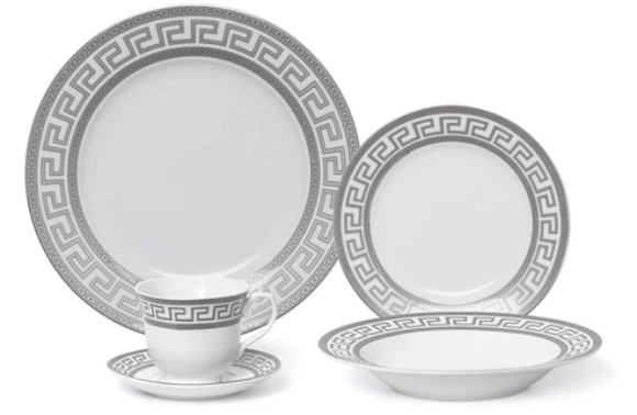 Royalty Porcelain soup plate and flat plate showing fine porcelain texture and craftsmanship