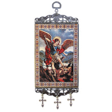 (D) Premium Tapestry Icon Banner Art - 9 3/4"x3 7/8" - Exquisite Religious Wedding Decor (30 Designs)
