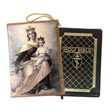 (D) Premium Tapestry Bible Pouch: Stylish Case and Holder for Ultimate Protection and Elegance 10.75 x 7.5'' (11 Pouch Styles)