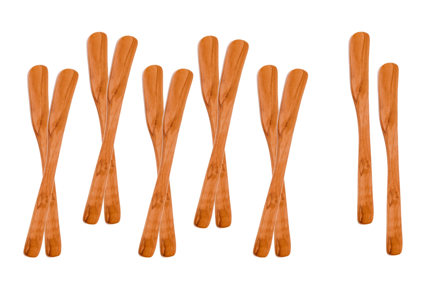 Berard Canape Spreaders - Wooden Cream Cheese Peanut Butter Spreader for Mustards, Confits, Jams Set of 6 or 12