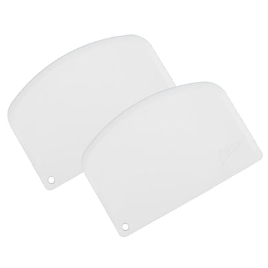 Ateco 1303 Edge Plastic Bowl Scraper 5.25'' x 3.5'', Bakeware (2 PC)