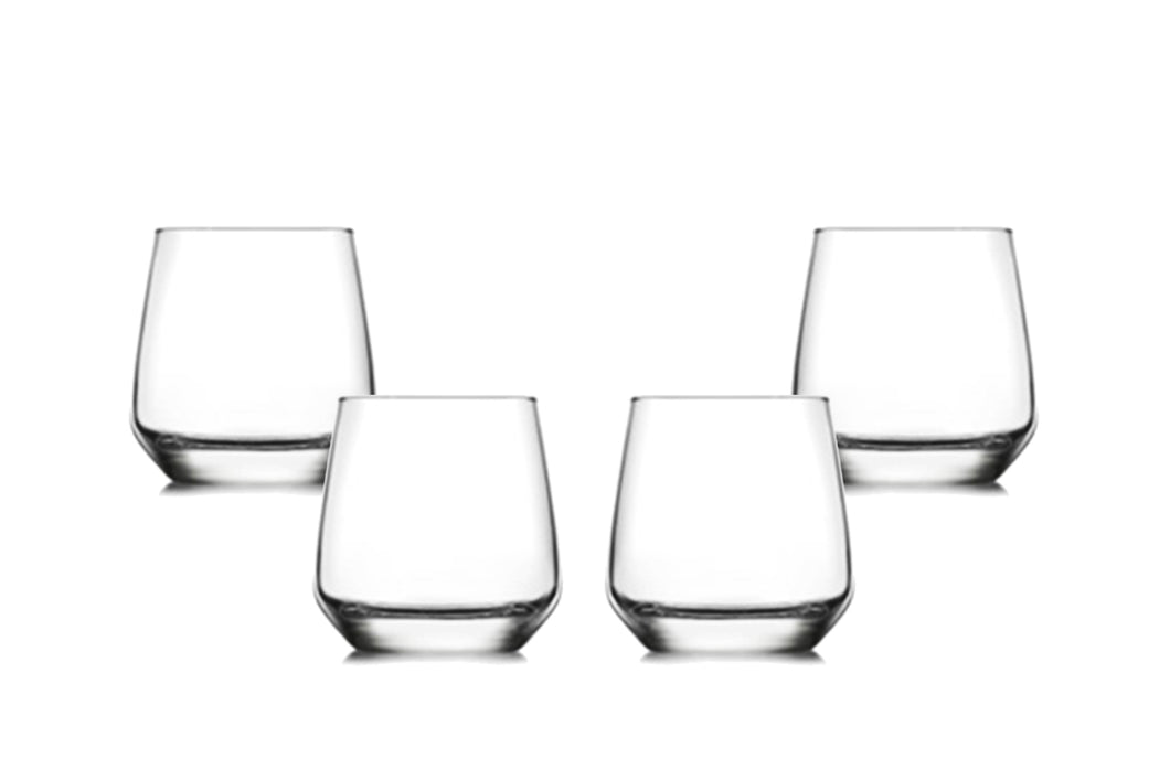 Lal Shotglass, Shot Glasses 3.25 Oz, Modern Clear Party Glassware Set of (4)