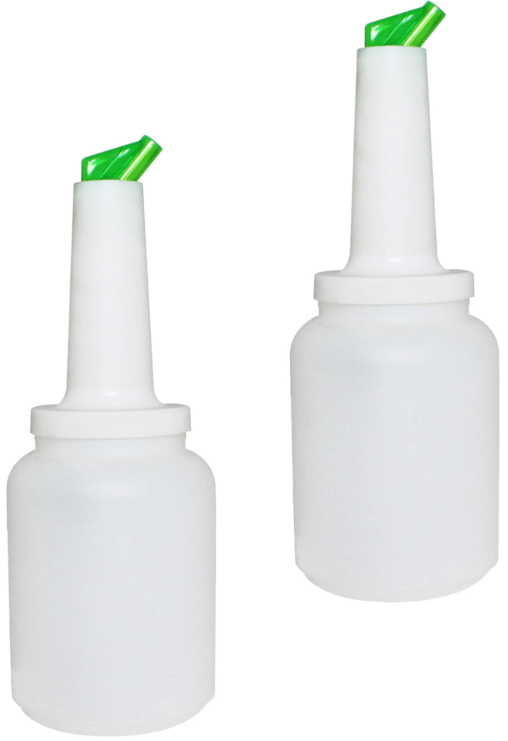 2 Quart Storer and Pourer White Bottle for Alcohol or Juice With Multiple Accent Color Choices Set of 1, 2, or 12 Pieces