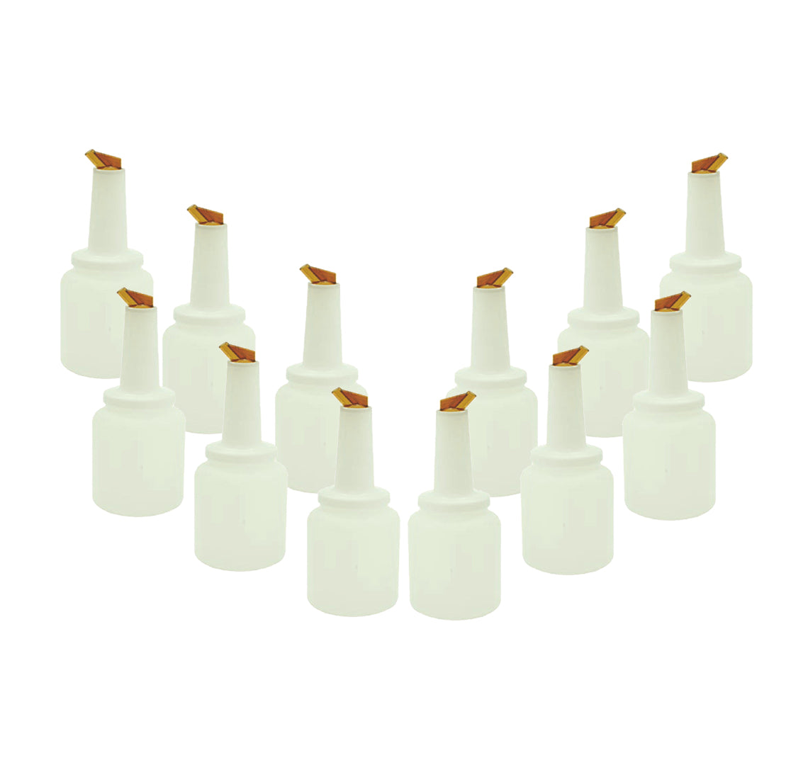 2 Quart Storer and Pourer White Bottle for Alcohol or Juice With Multiple Accent Color Choices Set of 1, 2, or 12 Pieces