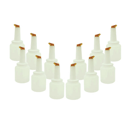 2 Quart Storer and Pourer White Bottle for Alcohol or Juice With Multiple Accent Color Choices Set of 1, 2, or 12 Pieces