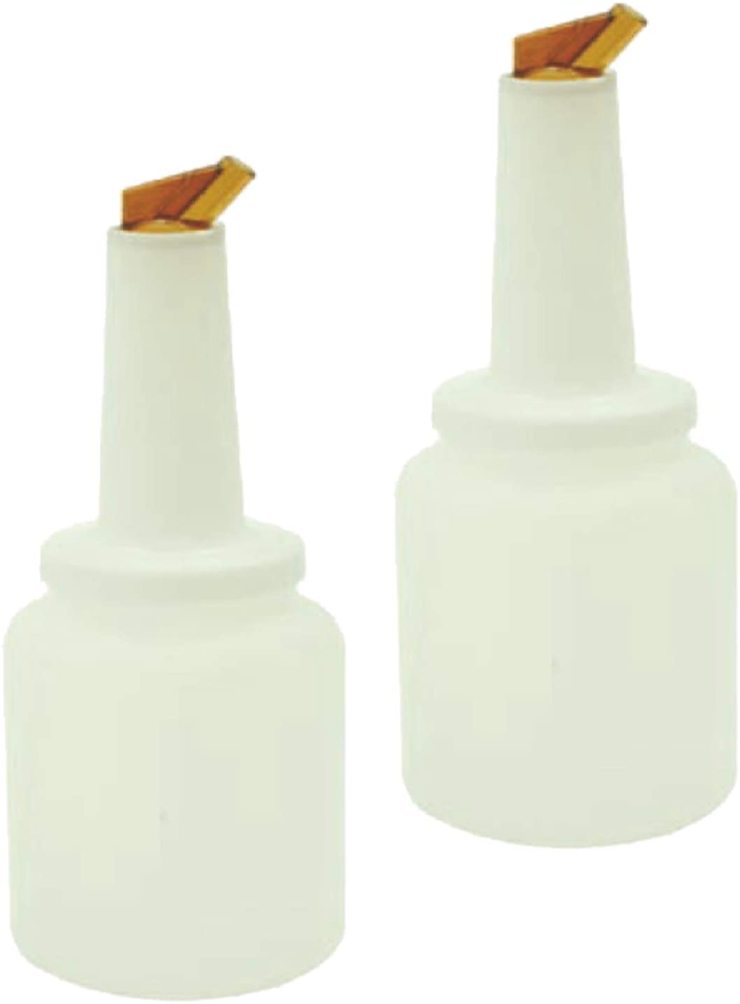 2 Quart Storer and Pourer White Bottle for Alcohol or Juice With Multiple Accent Color Choices Set of 1, 2, or 12 Pieces