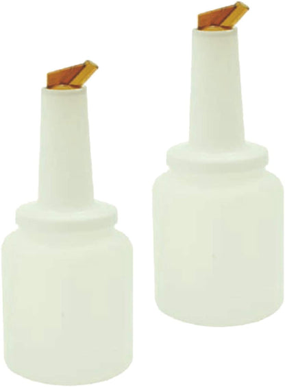 2 Quart Storer and Pourer White Bottle for Alcohol or Juice With Multiple Accent Color Choices Set of 1, 2, or 12 Pieces