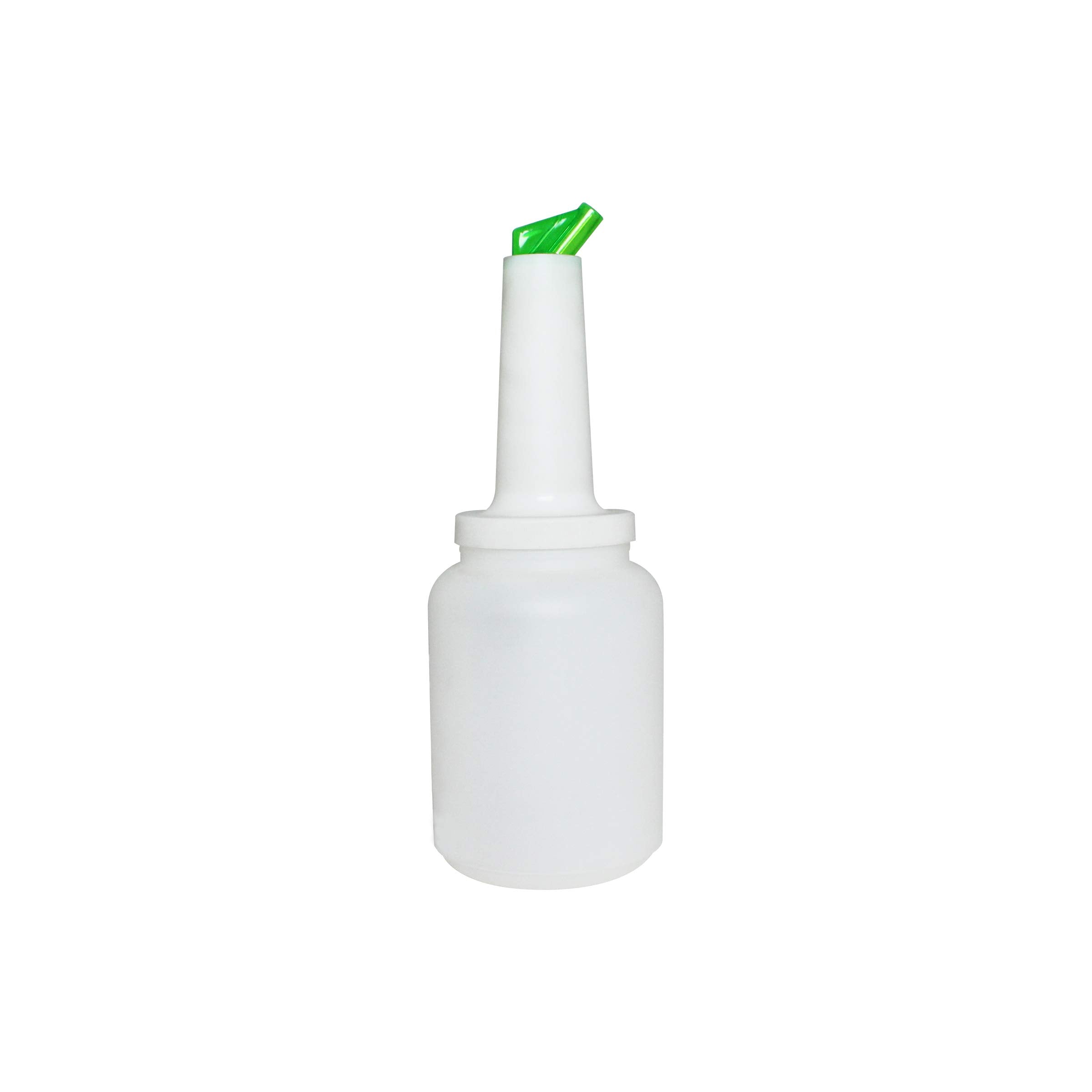 2 Quart Storer and Pourer White Bottle for Alcohol or Juice With Multiple Accent Color Choices Set of 1, 2, or 12 Pieces