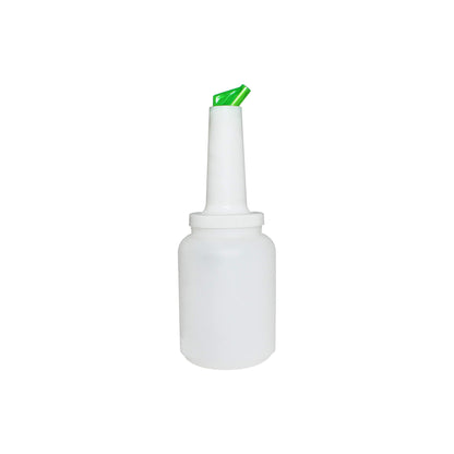 2 Quart Storer and Pourer White Bottle for Alcohol or Juice With Multiple Accent Color Choices Set of 1, 2, or 12 Pieces