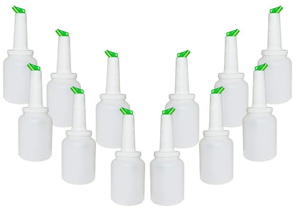 2 Quart Storer and Pourer White Bottle for Alcohol or Juice With Multiple Accent Color Choices Set of 1, 2, or 12 Pieces