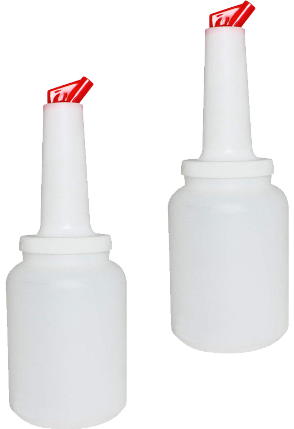 2 Quart Storer and Pourer White Bottle for Alcohol or Juice With Multiple Accent Color Choices Set of 1, 2, or 12 Pieces