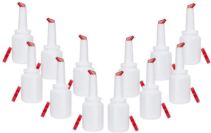2 Quart Storer and Pourer White Bottle for Alcohol or Juice With Multiple Accent Color Choices Set of 1, 2, or 12 Pieces