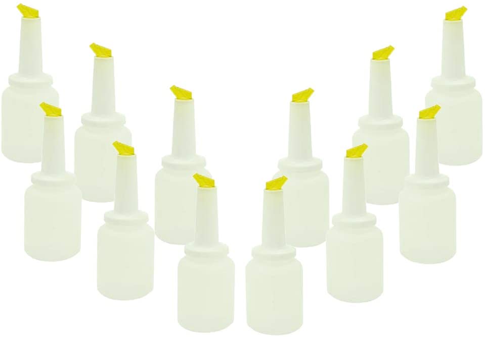 2 Quart Storer and Pourer White Bottle for Alcohol or Juice With Multiple Accent Color Choices Set of 1, 2, or 12 Pieces