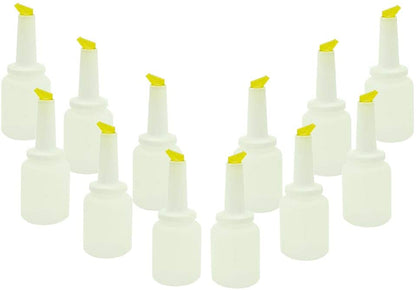 2 Quart Storer and Pourer White Bottle for Alcohol or Juice With Multiple Accent Color Choices Set of 1, 2, or 12 Pieces