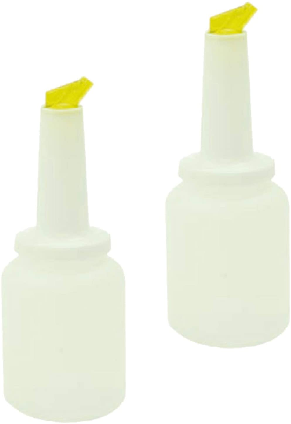2 Quart Storer and Pourer White Bottle for Alcohol or Juice With Multiple Accent Color Choices Set of 1, 2, or 12 Pieces