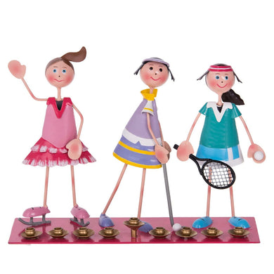 (D) Judaica Sporting Girls Menorah for Children 11.75 L Channukah Holiday Decor