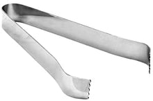 Stainless Steel Tongs for Ice, Food, Barware 12" x 4-3/4" x 1-1/4", Pom Tong, Set of 1, 2, 6, or 12