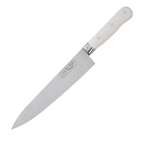 (D) Laguiole French Hand Made Pradel 1920 Chef Knife, Vintage (White)