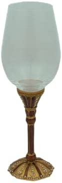 (D) Judaica Kiddush Cup Wine Cup For Shabbat and Havdalah Golden Tones