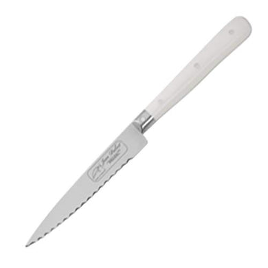 (D) Laguiole French Pradel 1920 White Steak Knife 8 Inch Hand Made, Vintage