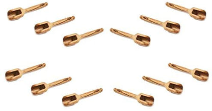 (D) Flour Scoop Mini Wooden Salt Shovel Berard Vintage Hand Made (12 PC)