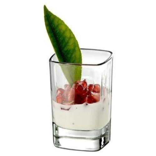 SET of 4-pc Luminarc 'Cubis' 3 Oz Crystal-Clear Shot Glasses, Cocktail Glasses