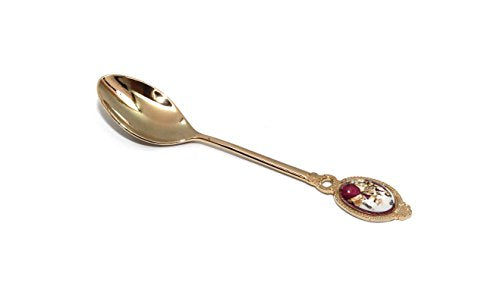 Royal Flatware 6pc Gold-Plated 24K Demi Spoons Dessert  Antique Flatware Set