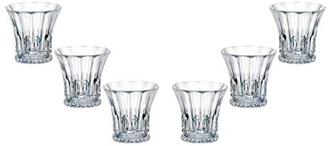 Set of 6 Bohemian Crystal 'Wellington' DOF Whiskey Liquor Glasses 10 Oz, Lead Free