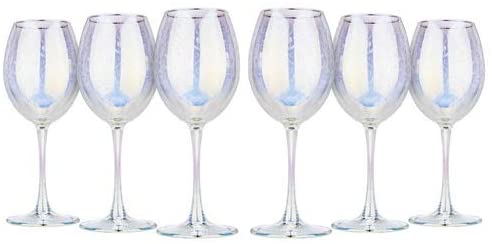 Luxury Wine Glasses, Goblets 'Rainbow' 14,5 Oz / 440 ml Set of 6