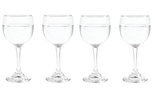 SET of 4-pc Luminarc 'Premiere' 13 Oz Crystal-Clear  Wine Glasses on a Stem