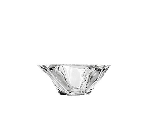 Decorative Crystal Fruit Bowl Balzac 12-in, Clear Elegant Centerpiece Bud