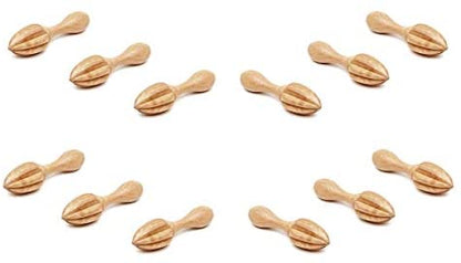 (D) Lemon Squeezer Juicer for Citrus Wooden Lemon Press Vintage French (12 PC)