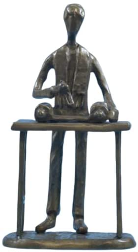 (D) Judaica Bar Mitzvah Sculpture Fine Copper Bronze Sculpture 4x3x8''
