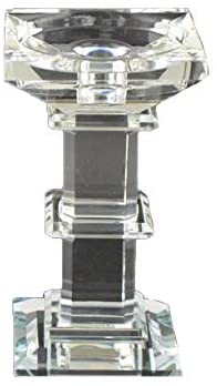 (D) Crystal Candle Holder for Candlesticks Table Centerpiece Decor (6'')