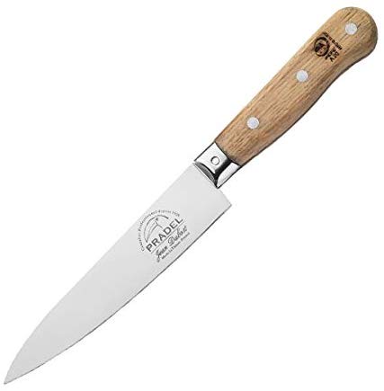 (D) Laguiole French Hand Made Pradel 1920 Brown Kitchen Knife, Vintage (Beige)